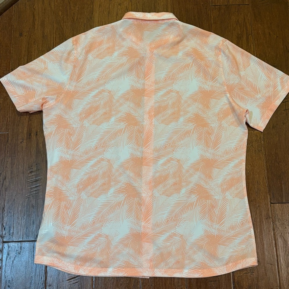Brand New Mens Puma Tournament Edition Tropical/Palm Stretch Button Down XL‎ - Picture 3 of 8